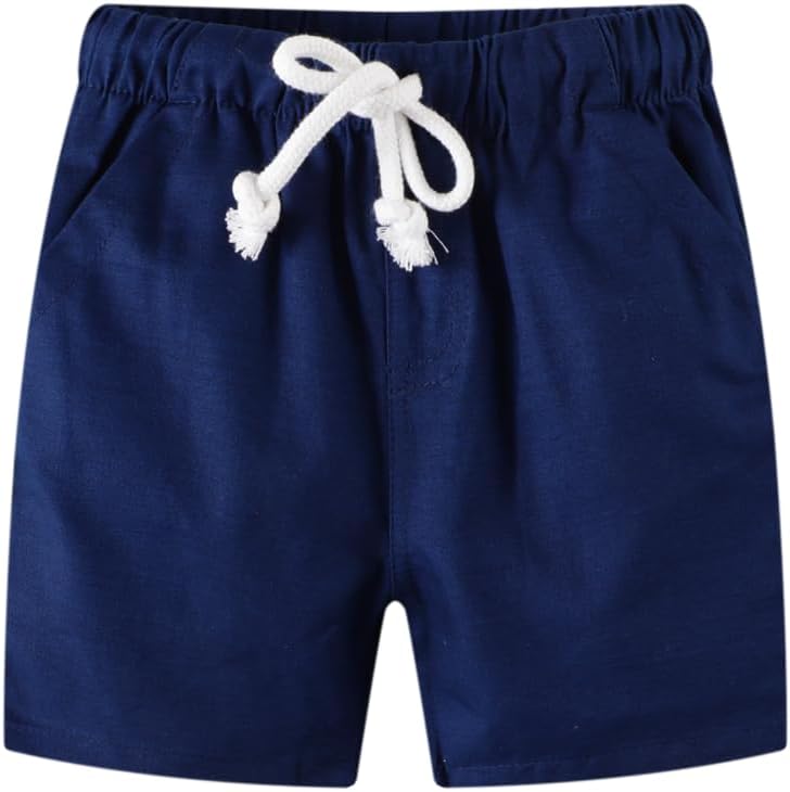 Toddler Boy Summer Clothes Outfits Kids Cotton Short Sleeve Shirt Shorts Set 2-7 Years