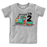 Unordinary Toddler 2nd Birthday Shirt boy Chugga Chugga Two Two Train im 2 Years Old Second Birthday Tshirt