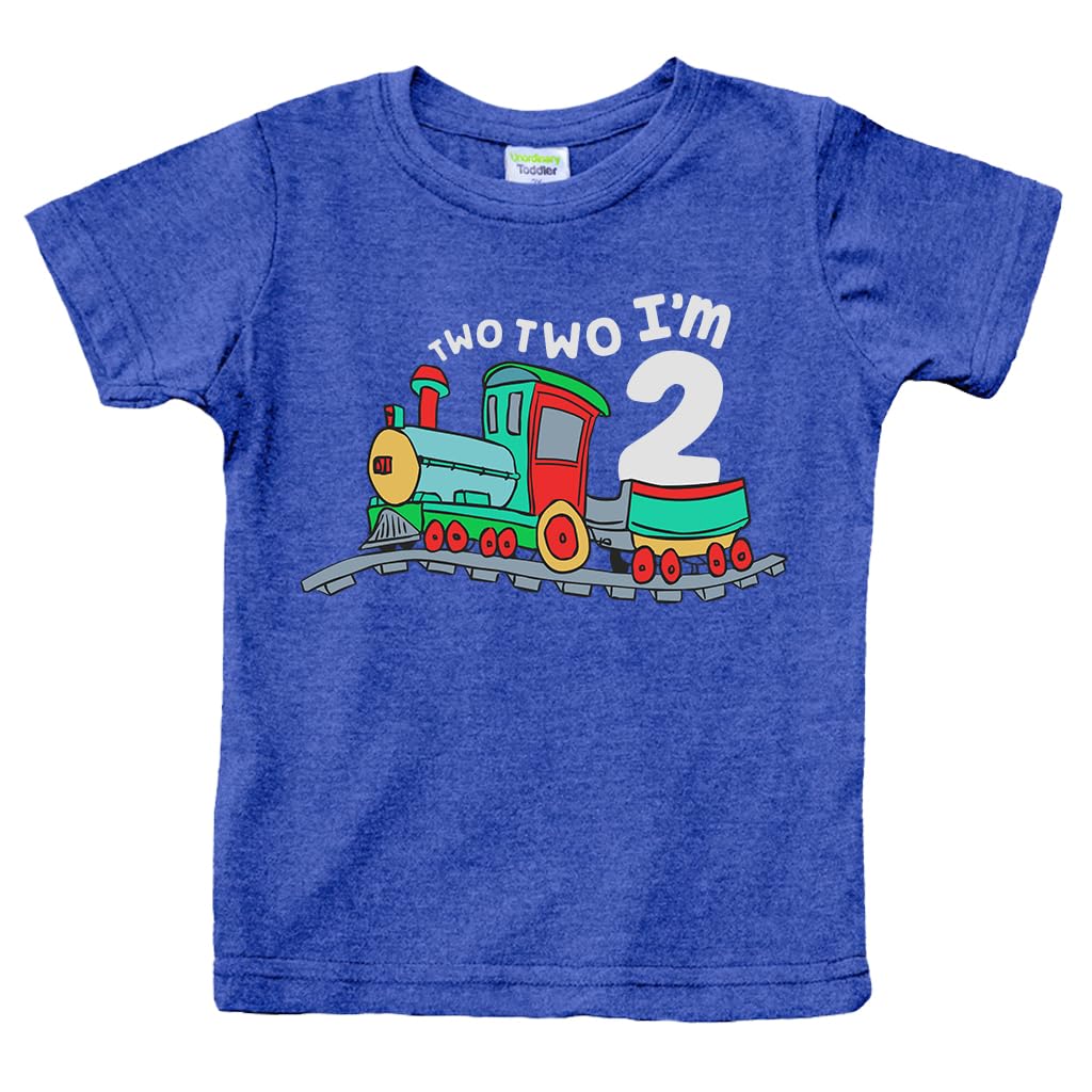 Unordinary Toddler 2nd Birthday Shirt boy Chugga Chugga Two Two Train im 2 Years Old Second Birthday Tshirt