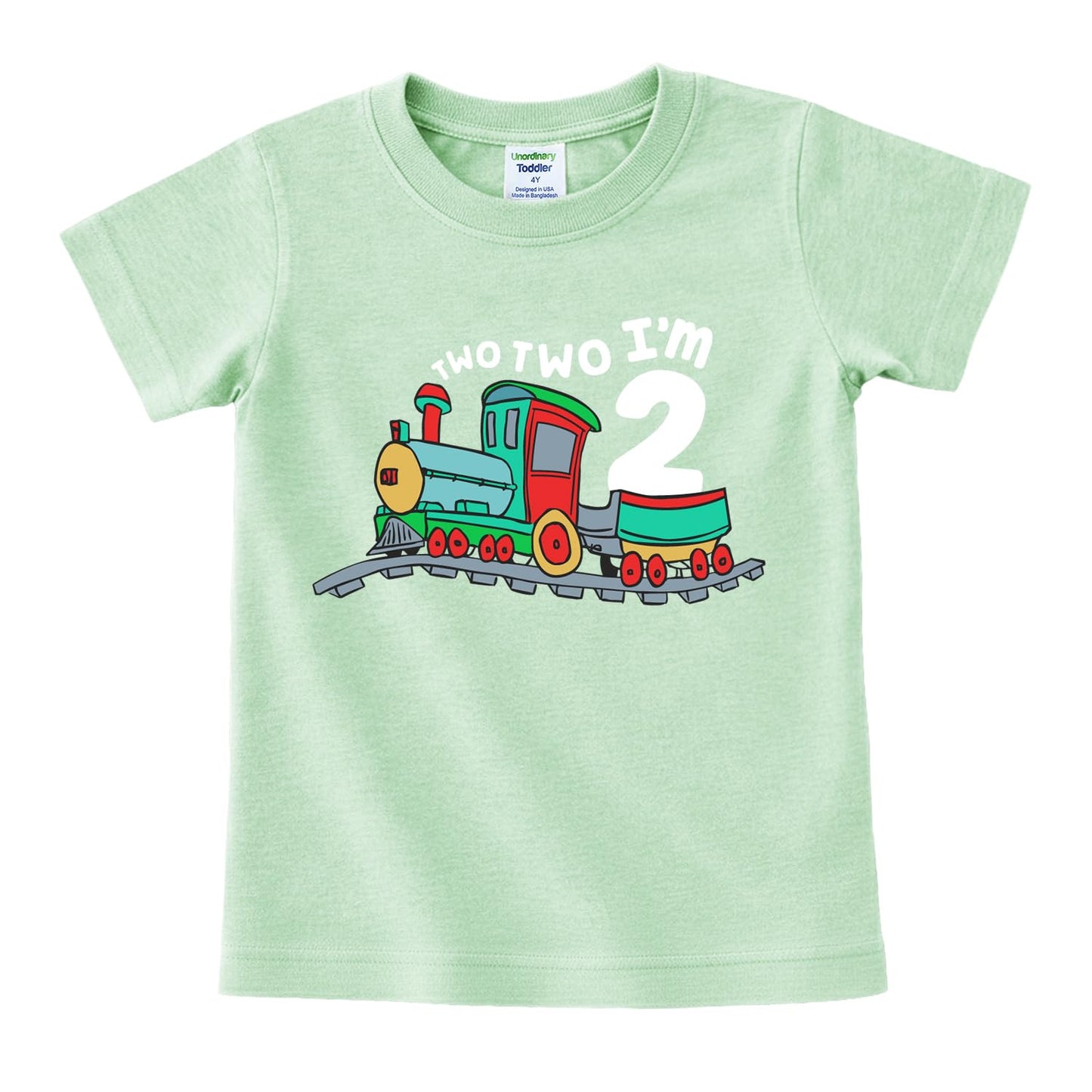 Unordinary Toddler 2nd Birthday Shirt boy Chugga Chugga Two Two Train im 2 Years Old Second Birthday Tshirt