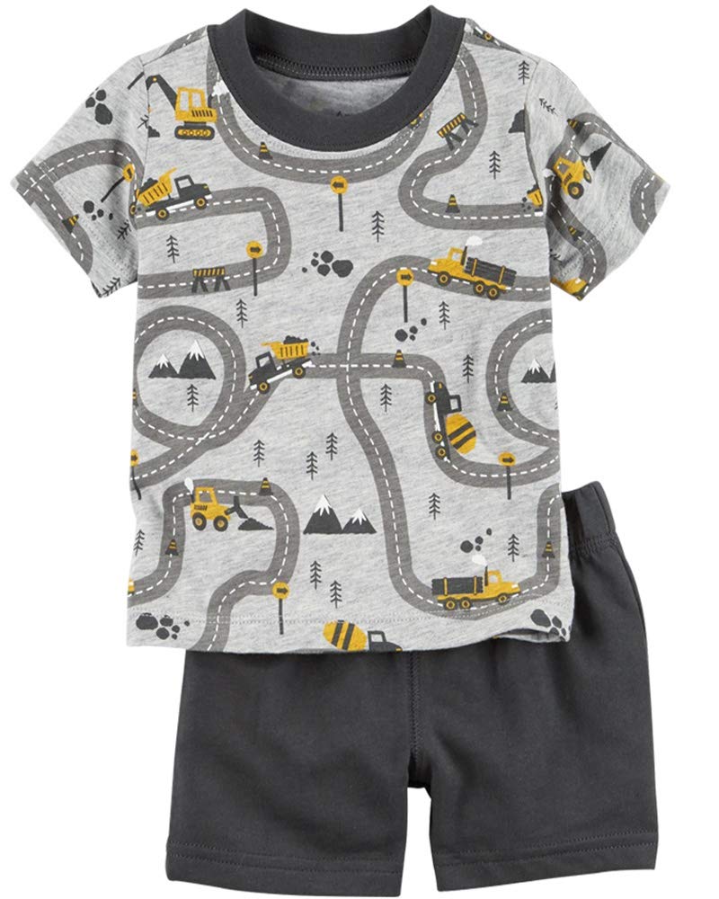Bumeex Toddler Boys Cotton Clothing Sets Short Sleeve Tee and Shorts