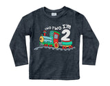 Unordinary Toddler 2nd Birthday Shirt boy Chugga Chugga Two Two Train im 2 Years Old Second Birthday Tshirt