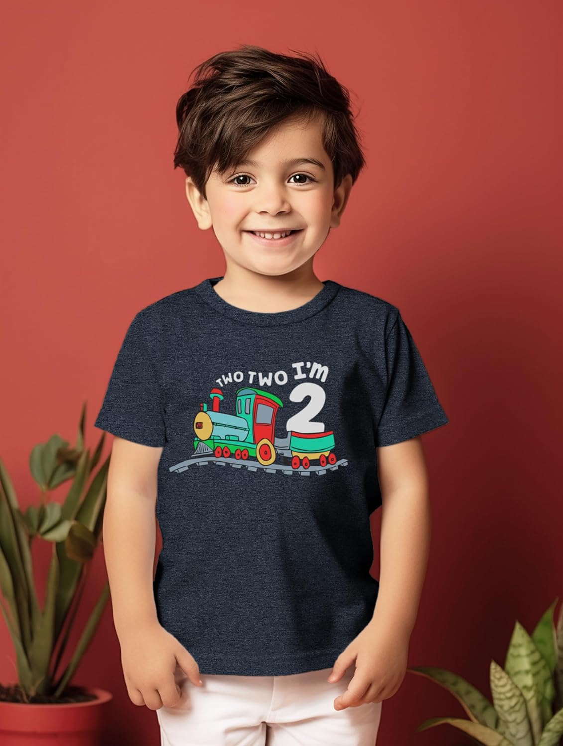 Unordinary Toddler 2nd Birthday Shirt boy Chugga Chugga Two Two Train im 2 Years Old Second Birthday Tshirt