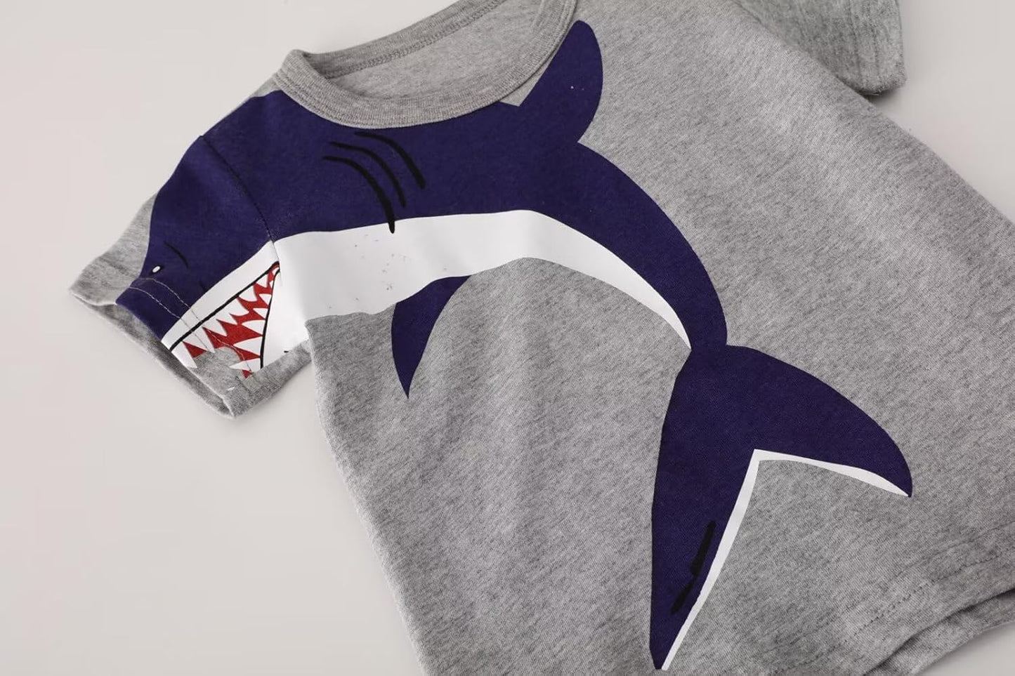 Toddler Boy Summer Clothes Outfits Kids Cotton Short Sleeve Shirt Shorts Set 2-7 Years