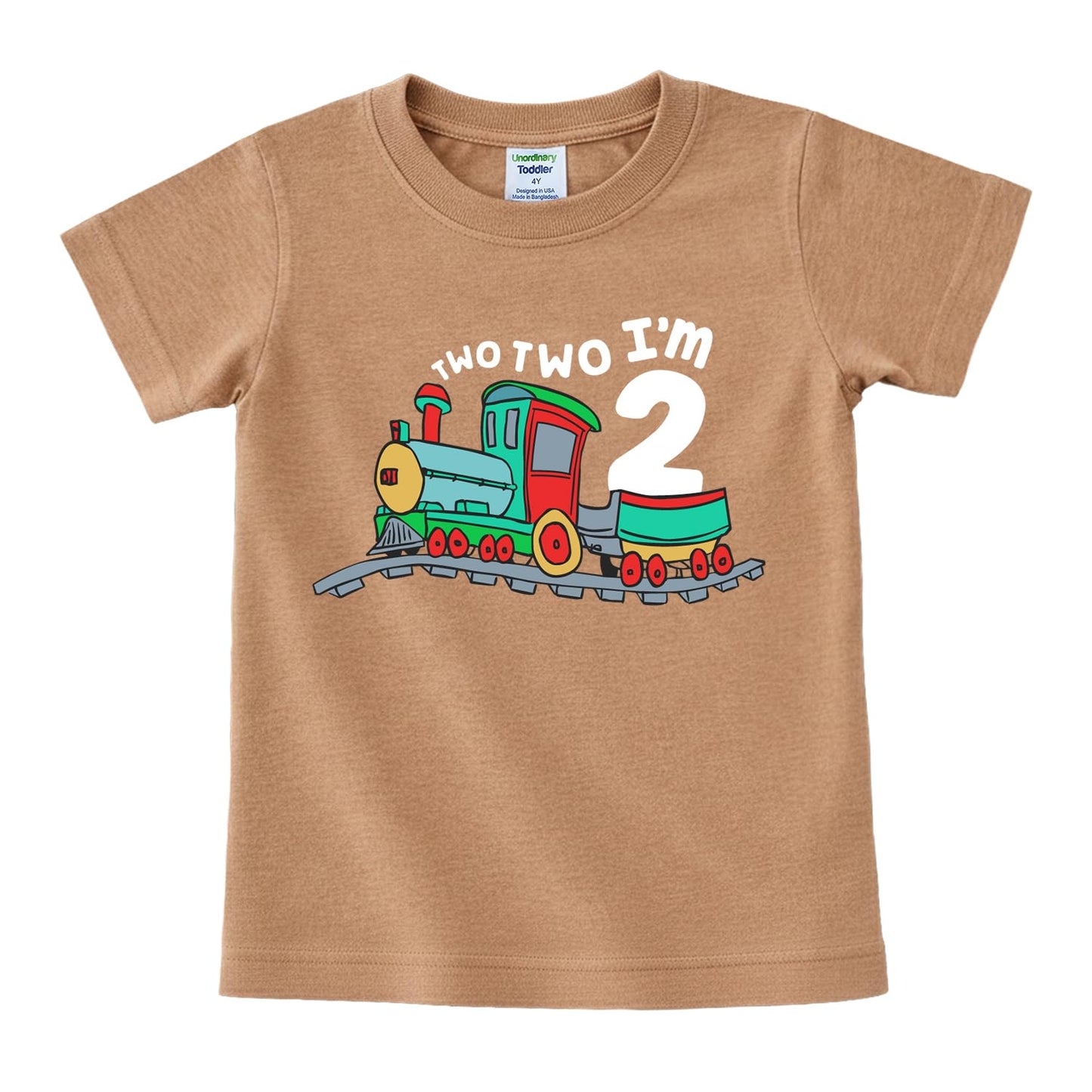 Unordinary Toddler 2nd Birthday Shirt boy Chugga Chugga Two Two Train im 2 Years Old Second Birthday Tshirt
