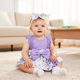 Baby Girl Clothes Newborn Romper Dress Infant Lace Ruffle Sleeveless Summer Outfits with Headband 0-12 Months