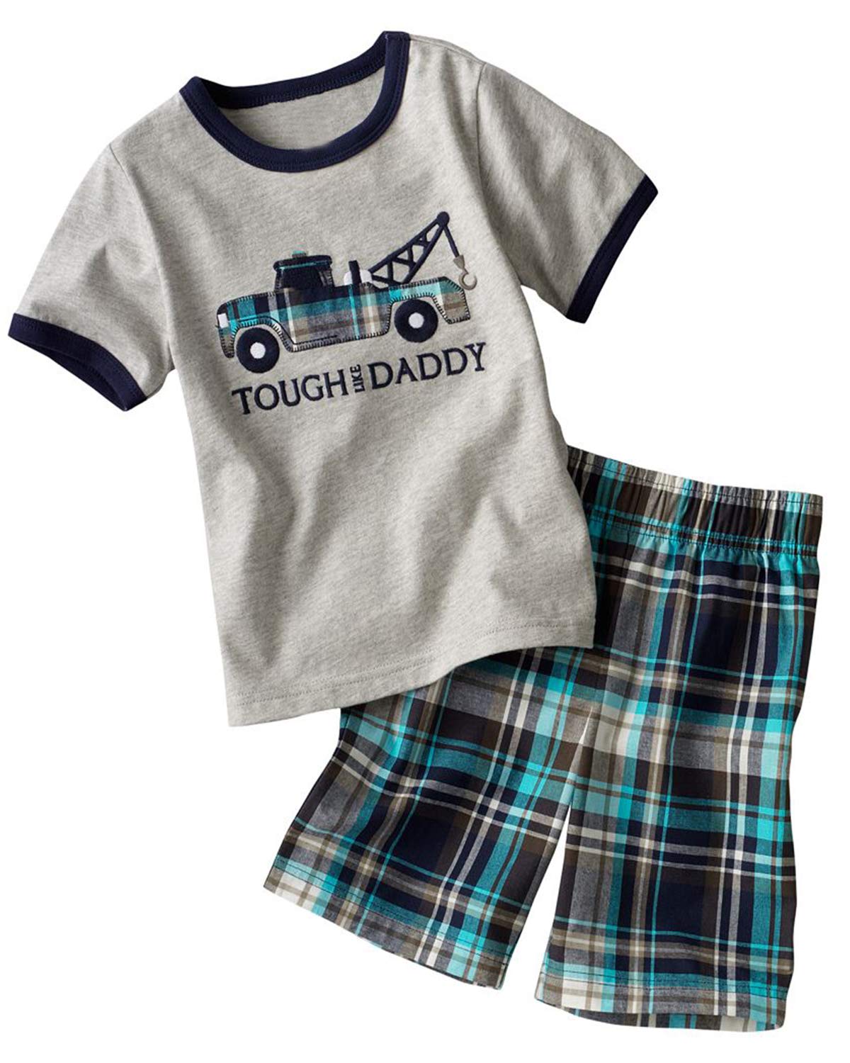 Bumeex Toddler Boys Cotton Clothing Sets Short Sleeve Tee and Shorts