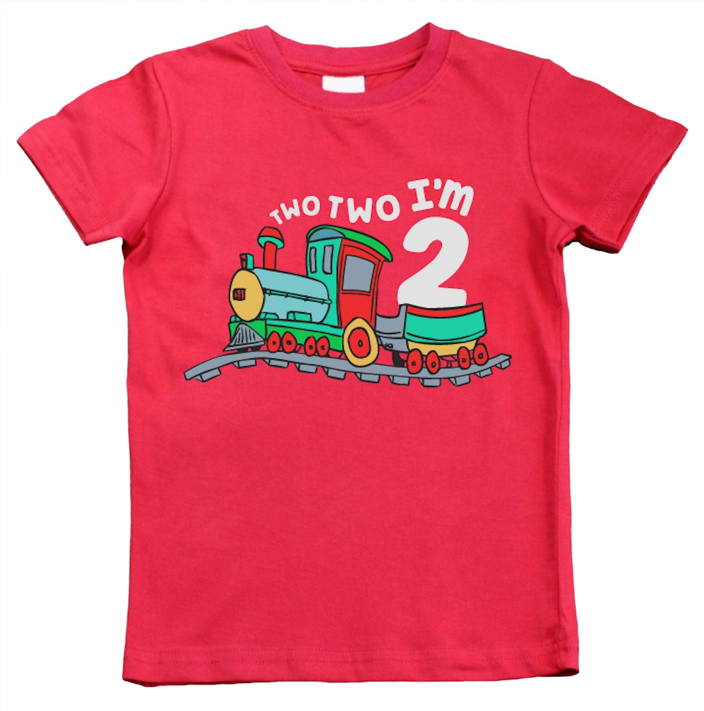 Unordinary Toddler 2nd Birthday Shirt boy Chugga Chugga Two Two Train im 2 Years Old Second Birthday Tshirt