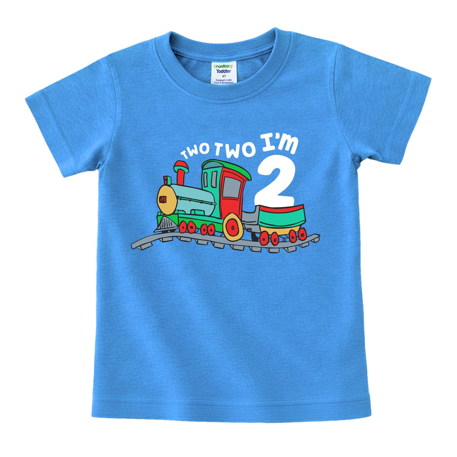 Unordinary Toddler 2nd Birthday Shirt boy Chugga Chugga Two Two Train im 2 Years Old Second Birthday Tshirt