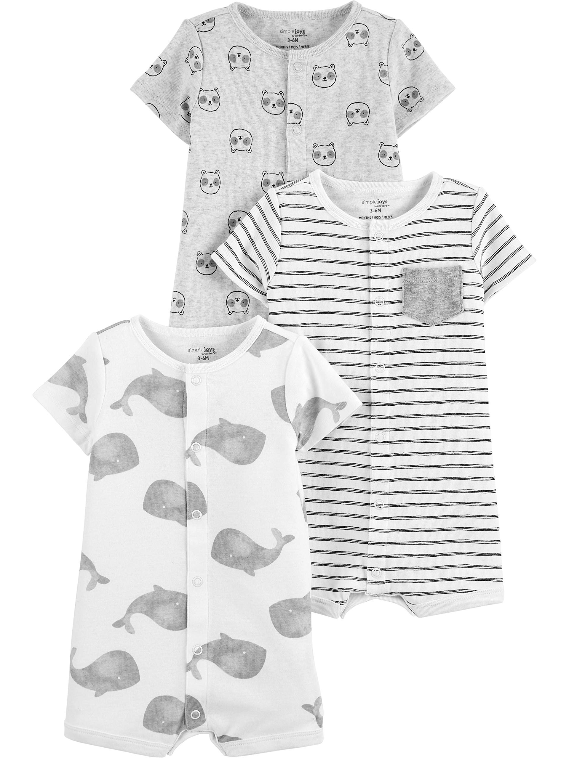 Simple Joys by Carter's Baby 3-Pack Snap-up Rompers