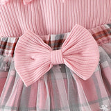 Baby Girl Clothes Newborn Fall Winter Outfit Ruffled Long Sleeve Romper Lace Dress Headband Skirt Set 0-18 Months