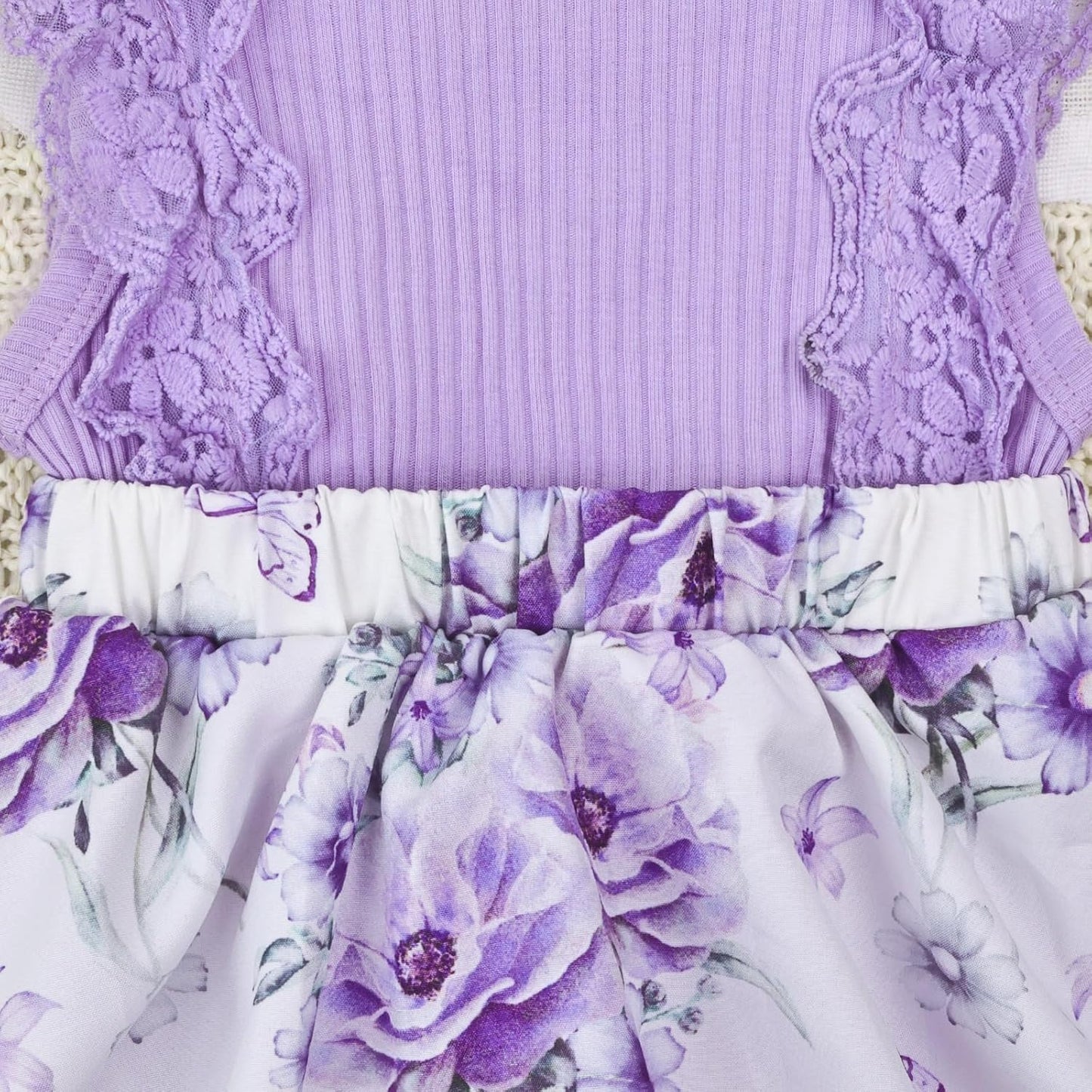 Baby Girl Clothes Newborn Romper Dress Infant Lace Ruffle Sleeveless Summer Outfits with Headband 0-12 Months