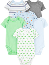 Simple Joys by Carter's Baby-Boys 6-Pack Short-Sleeve Bodysuit