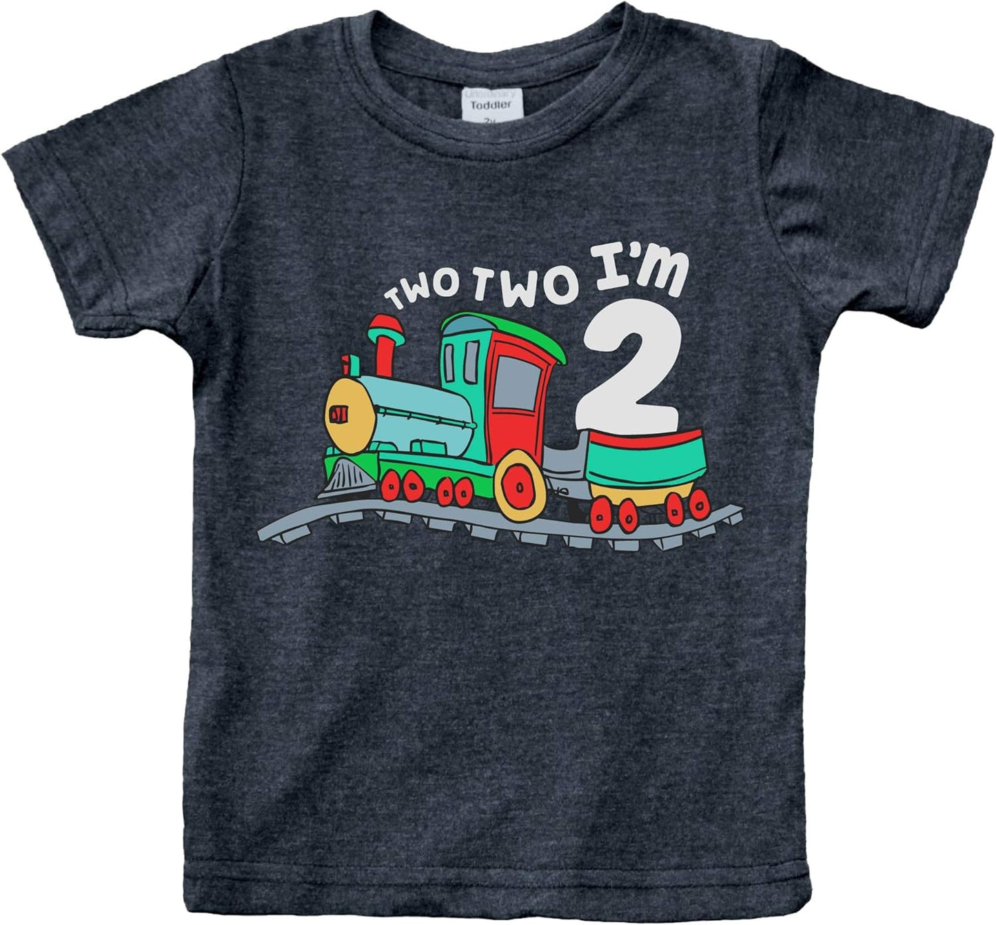 Unordinary Toddler 2nd Birthday Shirt boy Chugga Chugga Two Two Train im 2 Years Old Second Birthday Tshirt
