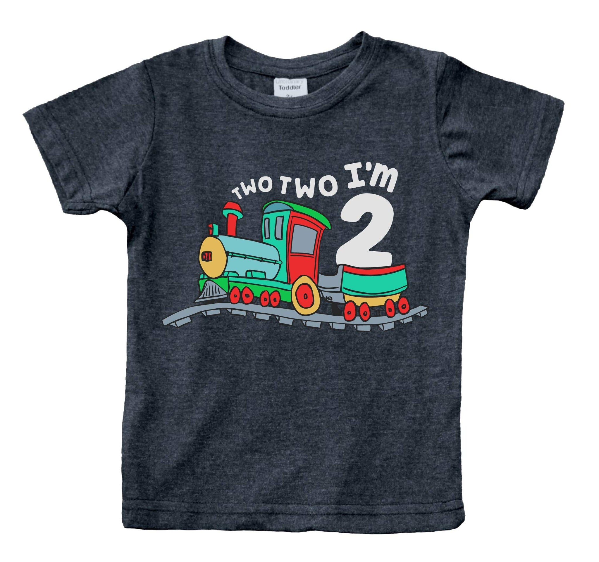 Unordinary Toddler 2nd Birthday Shirt boy Chugga Chugga Two Two Train im 2 Years Old Second Birthday Tshirt