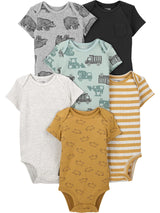 Simple Joys by Carter's Baby-Boys 6-Pack Short-Sleeve Bodysuit