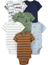Simple Joys by Carter's Baby-Boys 6-Pack Short-Sleeve Bodysuit