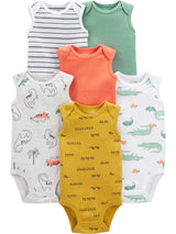 Simple Joys by Carter's Baby-Boys 6-Pack Short-Sleeve Bodysuit