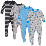 Gerber Baby-Boys Baby-Boys 4-pack Footed Pajamas